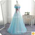 OY083 Puff Ball Gown Princess Dresses Light Blue Coral Tulle Skirt Latest Bridal Wedding Gowns Real Picture 2017